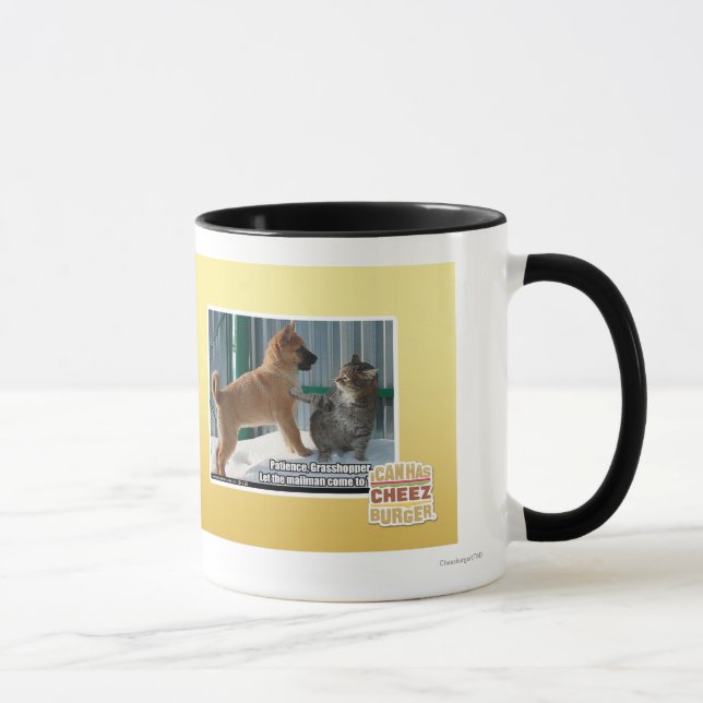 Patience, Grasshopper. Mug (Right)
