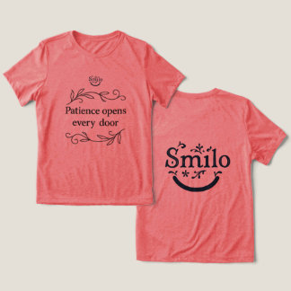 Patience Opens Every Door-Women's T-shirt Tri-Blend Shirt