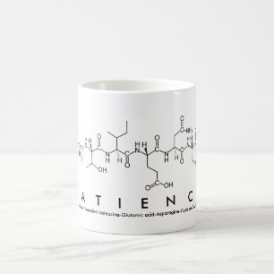 Patience peptide name mug