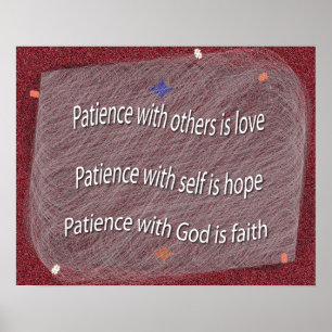 Patience with God Poster