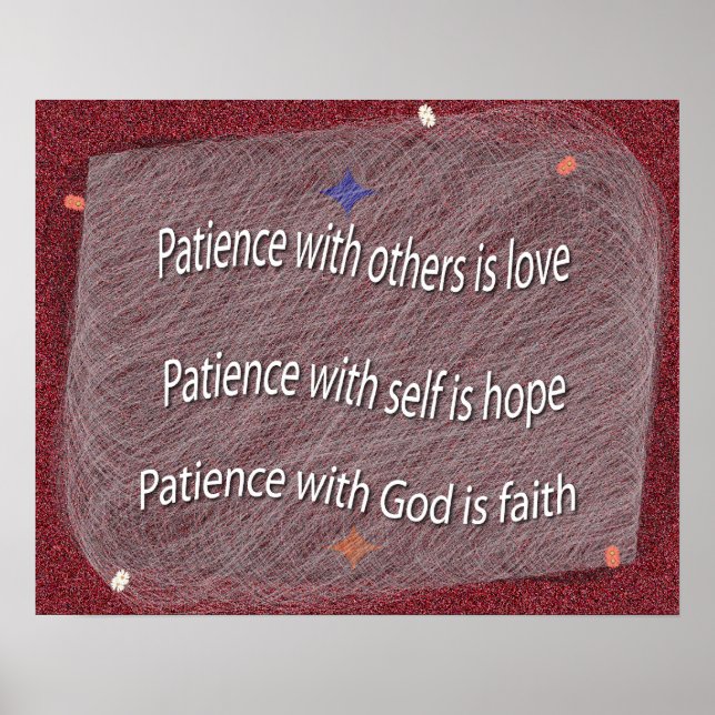 Patience with God Poster (Front)