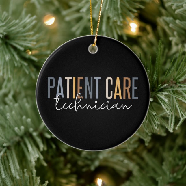 Patient Care Technician PCT Gifts Ceramic Ornament (Tree)