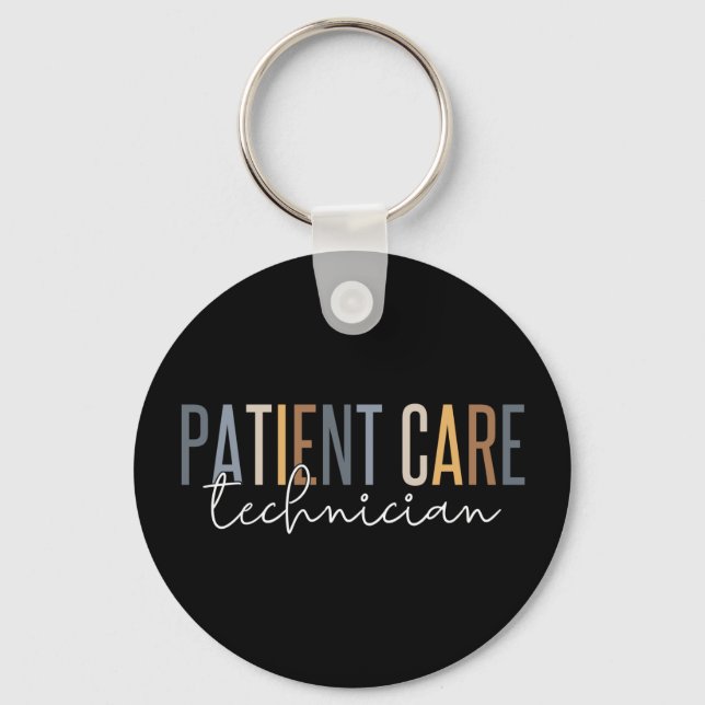 Patient Care Technician PCT Gifts Key Ring (Front)