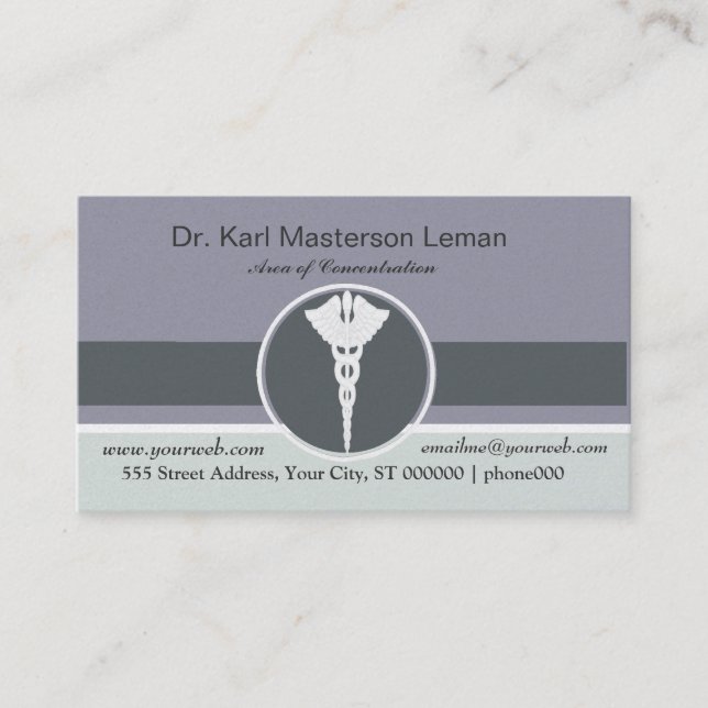 Patient Health Appointment Doctor M.D. Office Card (Front)
