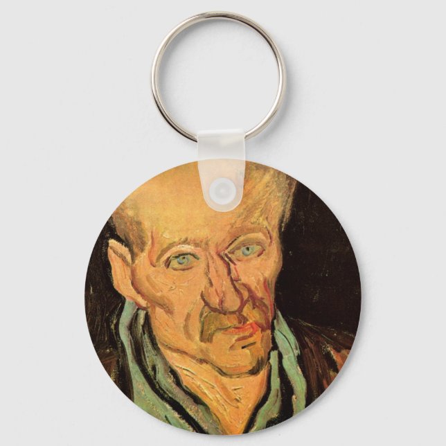 Patient in Saint-Paul Hospital by Vincent van Gogh Key Ring (Front)