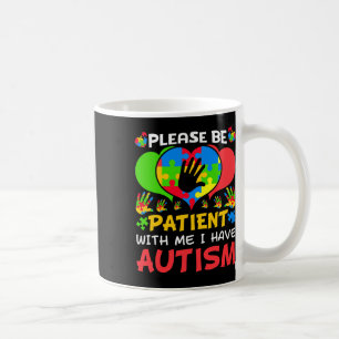 Patient Me Heart Colourful Puzzle I Have Autism Aw Coffee Mug