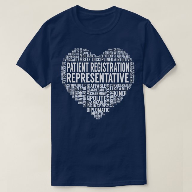 Patient Registration Representative Heart T-Shirt