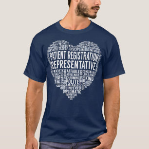 Patient Registration Representative Heart T-Shirt