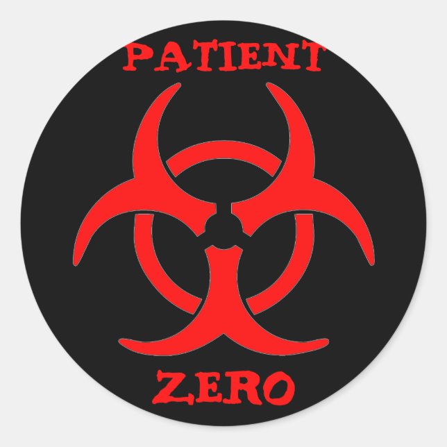 Patient Zero Biohazard Sticker (Front)