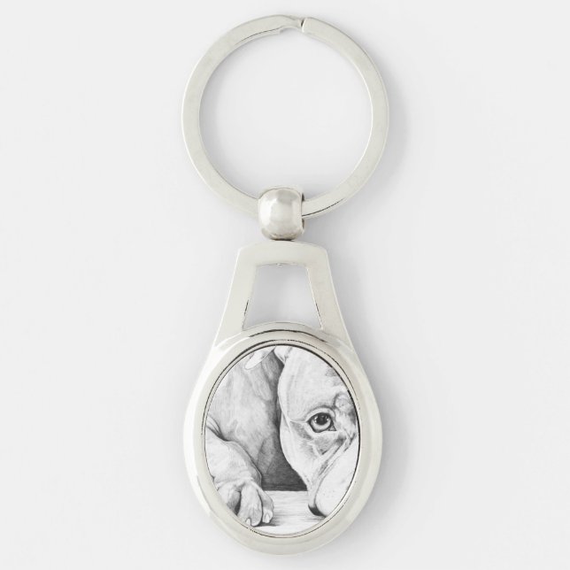 Patiently Waiting Key Ring (Front)