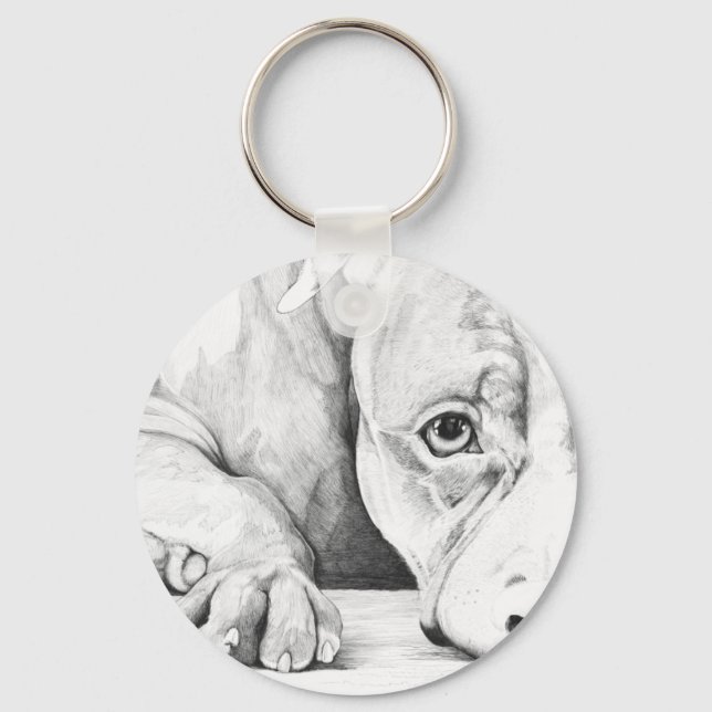 Patiently Waiting Key Ring (Front)