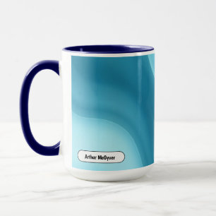 Patina Blue Soft Glow Gradient Abstract Mug