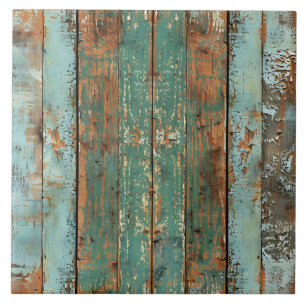 Patina Wood Rustic Distressed Plank Ceramic Tile