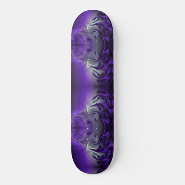 Patineta colour violeta remolino skateboard (Front)