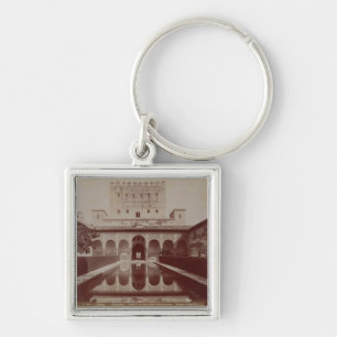 Patio de los Arrayanes, Alhambra, c.1875-80 (sepia Key Ring