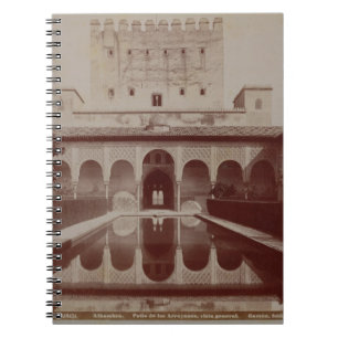 Patio de los Arrayanes, Alhambra, c.1875-80 (sepia Notebook