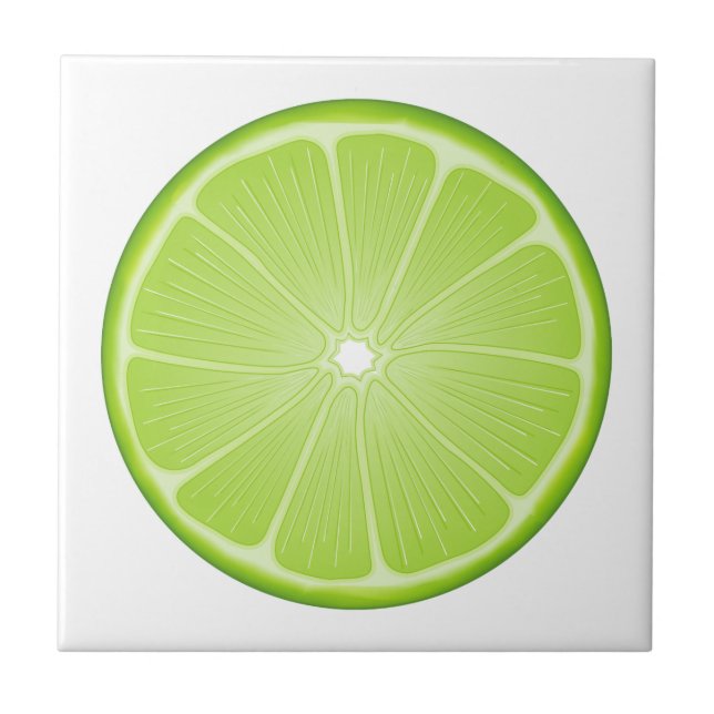 Patio Decor Lime Ceramic Tile (Front)