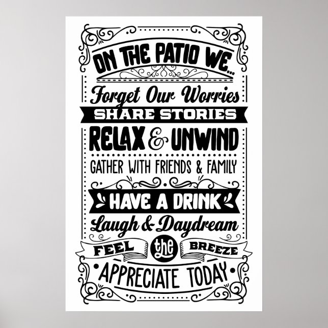 Patio Moments: Where Stories Unfold Poster (Front)