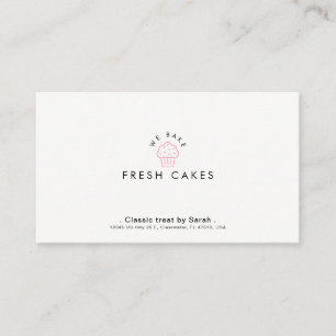 Patisserie & Cake Shop Minimal Business Card