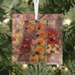 Patisserie de Provence French Pastry Glass Tree Decoration