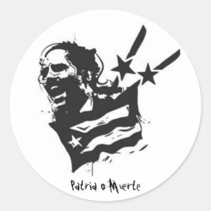 Patria o Muerte Classic Round Sticker