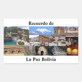 Patriarchate of La Paz Bolivia Rectangular Sticker
