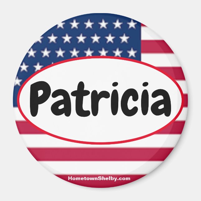Patricia Patriotic magnet (Front)