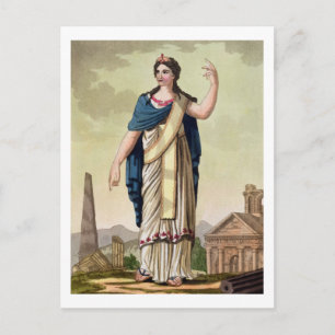 Patrician Woman, No. 26 from 'Antique Rome', engra Postcard