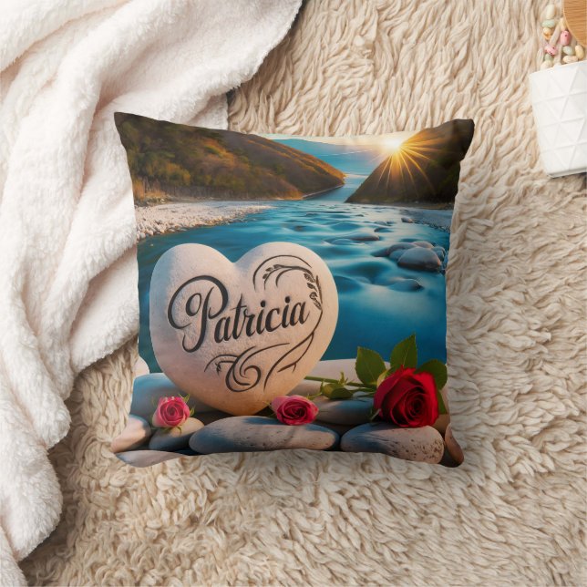 Patricia's River Heart Cushion (Blanket)