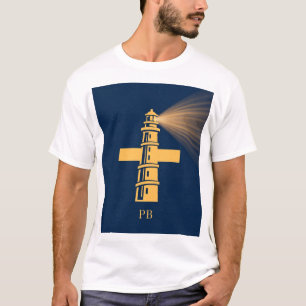 Patrick Briggs Art Logo — Lighthouse Cross Faith T-Shirt