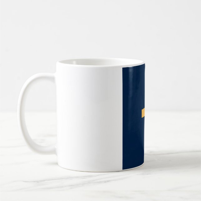 Patrick Briggs Art Logo Mug — Lighthouse Cross (Left)