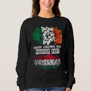 Patrick Day irish Ireland root Magyar Hungary Flag Sweatshirt