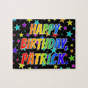 "PATRICK" First Name, Fun "HAPPY BIRTHDAY" Jigsaw Puzzle