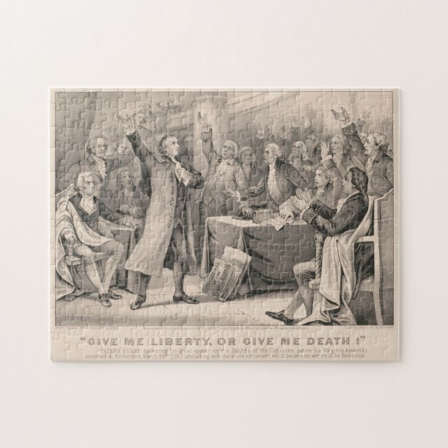 Patrick Henry Liberty or Death Speech Illustration Jigsaw Puzzle (Horizontal)
