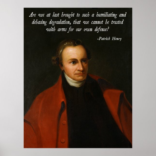Patrick Henry Second Amendment Poster (Front)