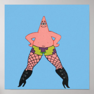 Patrick in fishnets poster