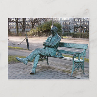 Patrick Kavenagh - Irish Poet Sculpture Postcard