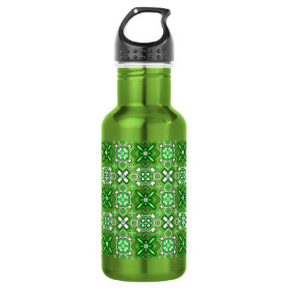 Patrick Pattern Rich Green 532 Ml Water Bottle