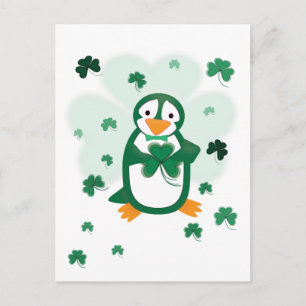 Patrick Penguin St. Patrick's Day Postcard