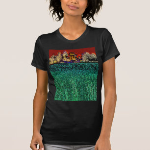 Patrick Ranch, Chico, CA (In Red and Green) T-Shirt