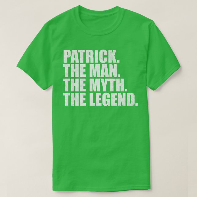 PatrickPatrick Name Patrick given name T-Shirt (Design Front)