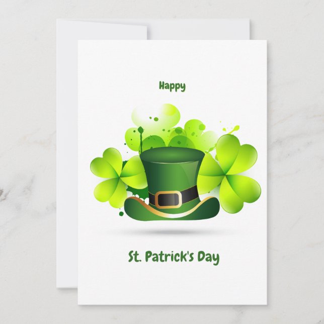 Patrick's Day Classic Holiday Card (Front)