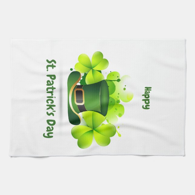 Patrick's Day Classic Tea Towel (Horizontal)