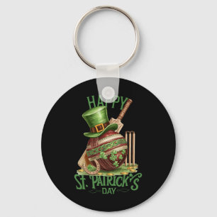 Patrick's Day Costume Cricket Hat Four-leaf Clover Key Ring