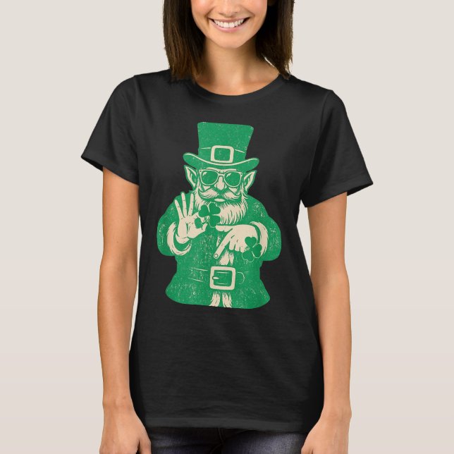 Patricks Day, Leprechauns Funny 6 Meme Gift Men, W T-Shirt (Front)