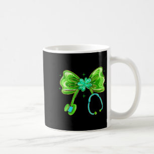 Patricks Day,lucky Nurse,coquette Bow Stethoscope Coffee Mug