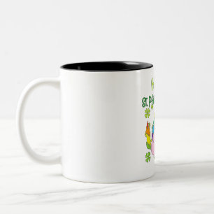 Patricks Day Nurse Cute Shamrock One Lucky Nurse Two-Tone Coffee Mug