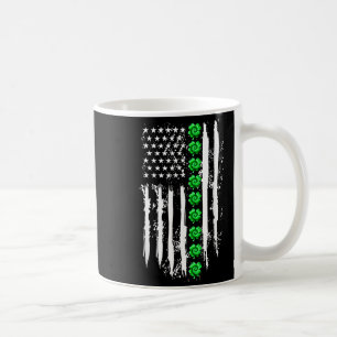 Patricks Day Shamrock Lucky Us American Flag Patri Coffee Mug