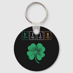 Patricks Day Shirt Science Teacher Irish Chemistry Key Ring