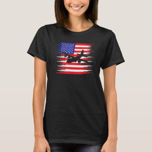 Patrioctic C-130 Hercules Aeroplane Shirt USA Airp